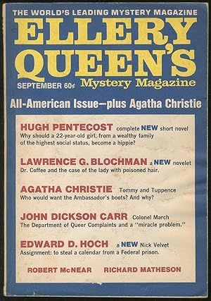 Bild des Verkufers fr September 1970: Ellery Queen's Mystery Magazine zum Verkauf von Between the Covers-Rare Books, Inc. ABAA