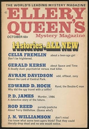 Image du vendeur pour October 1970: Ellery Queen's Mystery Magazine mis en vente par Between the Covers-Rare Books, Inc. ABAA