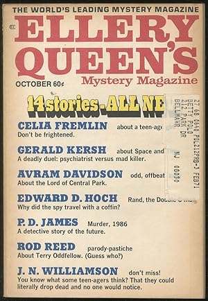 Image du vendeur pour October 1970: Ellery Queen's Mystery Magazine mis en vente par Between the Covers-Rare Books, Inc. ABAA