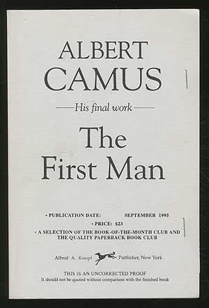 Seller image for The First Man for sale by Between the Covers-Rare Books, Inc. ABAA