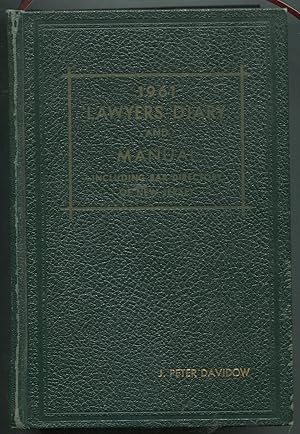 Seller image for 1961 Lawyers Diary and Manual Including Bar Directory of New Jersey for sale by Between the Covers-Rare Books, Inc. ABAA