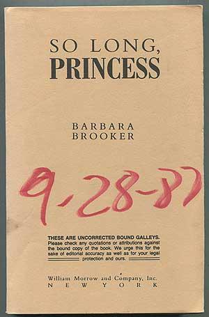 Seller image for So Long, Princess for sale by Between the Covers-Rare Books, Inc. ABAA