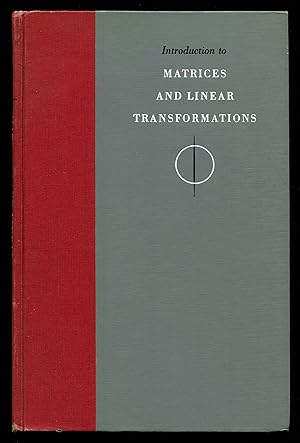 Seller image for Introductions to Matrices and Linear Transformation for sale by Between the Covers-Rare Books, Inc. ABAA