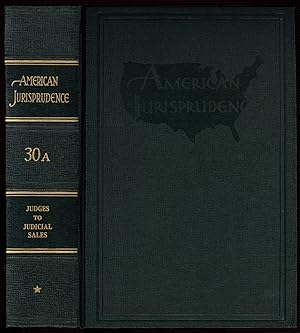 Bild des Verkufers fr American Jurisprudence, Vol. 30A: Judges to Judicial Sales zum Verkauf von Between the Covers-Rare Books, Inc. ABAA