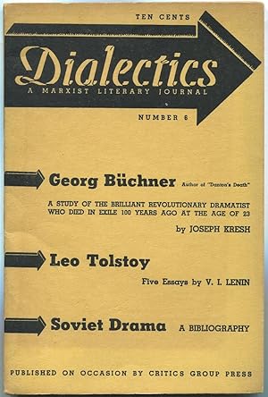 Image du vendeur pour Dialectics: A Marxist Literary Journal: Number 6 mis en vente par Between the Covers-Rare Books, Inc. ABAA