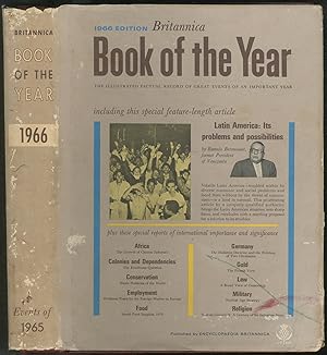 Bild des Verkufers fr Britannica Book of the Year 1966 zum Verkauf von Between the Covers-Rare Books, Inc. ABAA