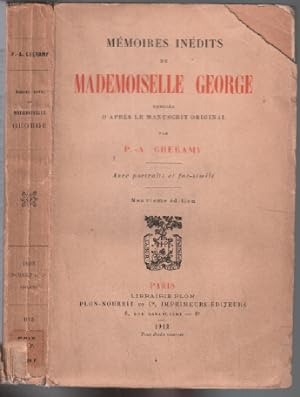 Mémoires inédits de mademoiselle george