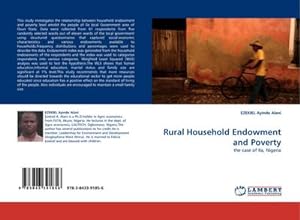Seller image for Rural Household Endowment and Poverty : the case of Ila, Nigeria for sale by AHA-BUCH GmbH