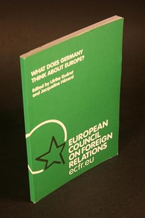 Bild des Verkufers fr What Does Germany Think about Europe?. Edited by Ulrike Gurot and Jacqueline Hnard zum Verkauf von Steven Wolfe Books