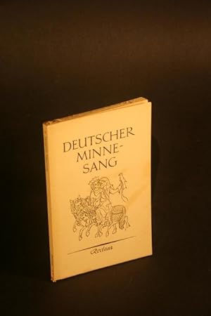 Bild des Verkufers fr Deutscher Minnesang (1150-1300) : Nachdichtung von Kurt Erich Meurer. Einfhrung sowie Auswahl und Ausgabe der Texte von Friedrich Neumann zum Verkauf von Steven Wolfe Books