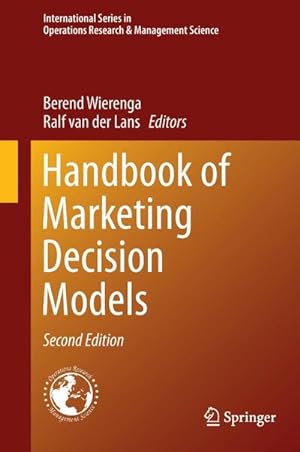 Bild des Verkufers fr Handbook of Marketing Decision Models zum Verkauf von BuchWeltWeit Ludwig Meier e.K.