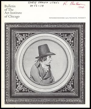 Imagen del vendedor de Bulletin of The Art Institute of Chicago (November-December 1973, Vol 67, No 6) a la venta por Diatrope Books