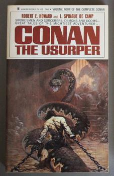 Image du vendeur pour CONAN THE USURPER . [Lancer Books #73-599 = PBO Thus; Book #4 Volume FOUR of the Complete Conan] >>> FRANK FRAZETTA Coverever before published anywhere - WOLVES BEYOND THE BORDER. mis en vente par Comic World