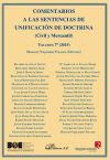 Comentarios a las Sentencias de Unificación de Doctrina. Civil y Mercantil. Volumen 7. 2015