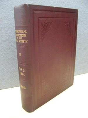 Philosophical Transactions of the Royal Society of London (B) 1898: Volume 190