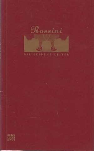 Immagine del venditore per Die seidene Leiter. Farsa comica in 1 Akt. Spielzeit 2000. Inszenierung Kunzte, Kay. Musikalische Leitung Jones, Brynmor. Bhne Kitzing, Tina. Kostme Hoppen,. Andrea. Darsteller Mainka, Mariola / Rozsa, Marta / Frost, James / Grning, Hans / Fath, Bruno / Schultz, Jrgen. venduto da Antiquariat Carl Wegner