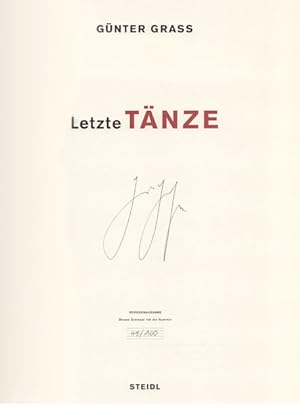 Letzte Tänze. [Vorzugsausgabe].