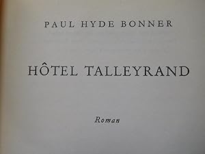 HOTEL TALLEYRAND (Very Good First German Edition)