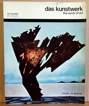 Seller image for Das Kunstwerk. the work of art. Jg. 17, Nr. 11-12 (Sonderheft Kunst in Berlin) for sale by ANTIQUARIAT H. EPPLER