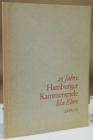 Bild des Verkufers fr 25 Jahre Hamburger Kammerspiele. Ida Ehre und Erich Rohlffs. 1945 - 1970. zum Verkauf von Dieter Eckert