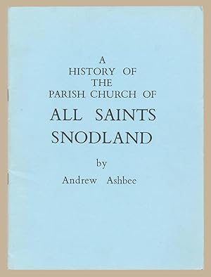 Bild des Verkufers fr A History Of The Parish Church Of All Saints Snodland zum Verkauf von Martin Harrison