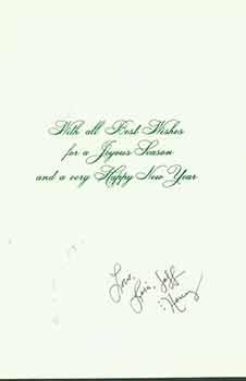 Holiday card addressed to Herb Yellin of the Lord John Press.
