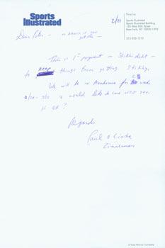 Imagen del vendedor de ALS Paul Zimmerman to Peter Howard, February 21, [ca. 2010]. a la venta por Wittenborn Art Books