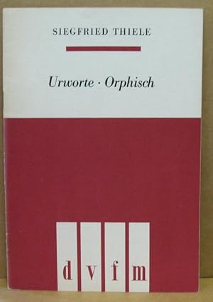 Immagine del venditore per Urworte. Orphisch fr sechsstimmigen gemischten Chor a cappella. Worte von Johann Wolfgang Goethe. venduto da Nicoline Thieme