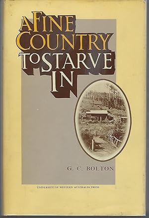 Imagen del vendedor de A Fine Country to Starve In a la venta por Turn-The-Page Books