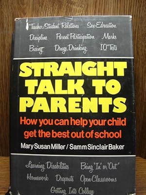 Imagen del vendedor de STRAIGHT TALK TO PARENTS a la venta por The Book Abyss