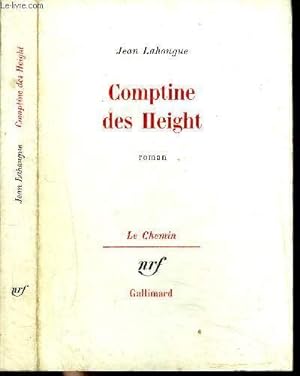 Image du vendeur pour COMPTINE DES HEIGHT mis en vente par Le-Livre