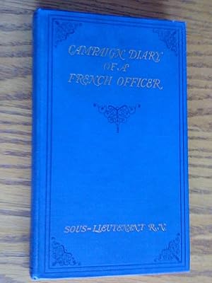 Seller image for Campaign Diary Of A French Officer for sale by Livresse