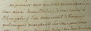 Lettre autographe signée datée du 24 août 1791.