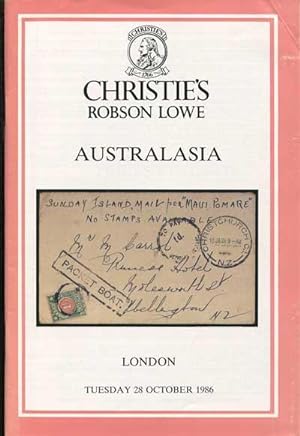 Seller image for (28 Oct) Australasia., Includes Michael Burberry New Zealand postal history, William Mitchell N.S.W. and Purves Victoria. for sale by Pennymead Books PBFA