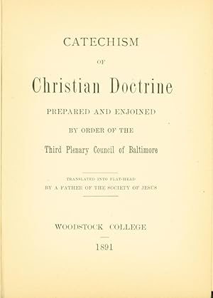 A Catechism of Christian Doctrine [Kalispel / Salish language]