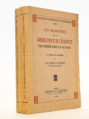 Imagen del vendedor de Les problmes de la corrlation et de l'lasticit, tude thorique de la loi de King (2 tomes, complet) : I. la position des problmes ; II. les techniques et leur utilisation. a la venta por Librairie du Cardinal