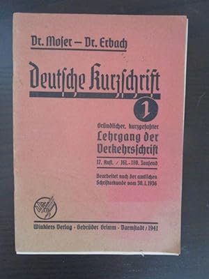 Seller image for Grndlicher, kurzgefater Lehrgang der Verkehrsschrift. for sale by Antiquariat Maralt