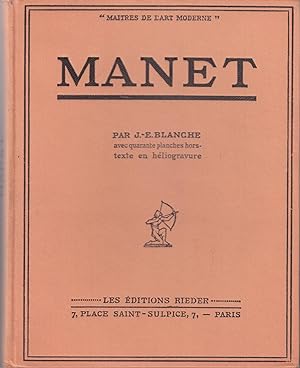 Immagine del venditore per Maitres de l'art moderne: Manet venduto da le livre ouvert. Isabelle Krummenacher