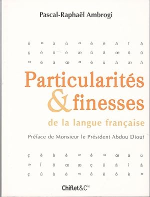 Imagen del vendedor de Particularits et finesses de la langue franaise a la venta por le livre ouvert. Isabelle Krummenacher