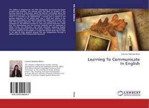 Immagine del venditore per Learning To Communicate In English venduto da AHA-BUCH GmbH