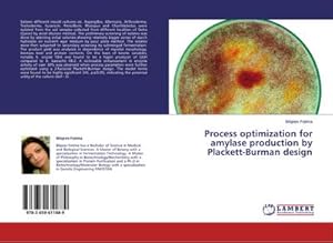Imagen del vendedor de Process optimization for amylase production by Plackett-Burman design a la venta por AHA-BUCH GmbH