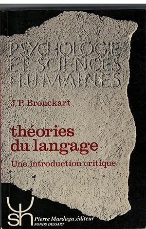 Théories du langage : Une introduction critique