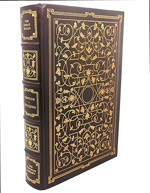 Bild des Verkufers fr MATHEMATICAL PRINCIPLES OF NATURAL PHILOSOPHY, OPTICS, TREATISE ON LIGHT Franklin Library Great Books of the Western World zum Verkauf von Rare Book Cellar