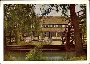 Imagen del vendedor de Ansichtskarte / Postkarte Lehde Lbbenau im Spreewald, Teilansicht vom Caf Venedig, Besitzer Emil Togeretz a la venta por akpool GmbH