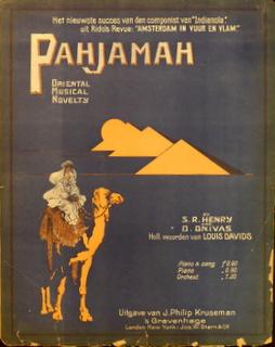 Pahjamah. Oriental music novelty by S.R. Henry and O. Onivas. Piano