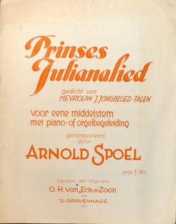 Prinses Juliana-lied. Gedicht van J. Jongbloed-Talen