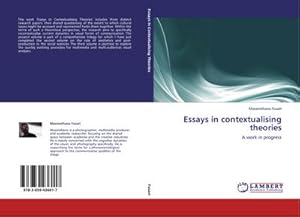 Imagen del vendedor de Essays in contextualising theories : A work in progress a la venta por AHA-BUCH GmbH