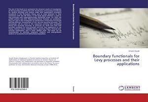 Imagen del vendedor de Boundary functionals for Levy processes and their applications a la venta por AHA-BUCH GmbH