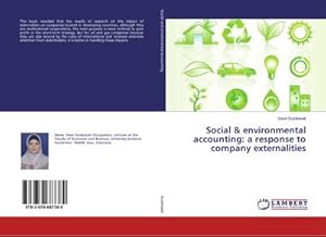 Imagen del vendedor de Social & environmental accounting: a response to company externalities a la venta por AHA-BUCH GmbH