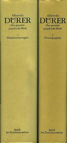 Albrecht Dürer. Das gesamte graphische Werk in zwei Bänden. Band 1: Handzeichnungen. Band 2: Druc...